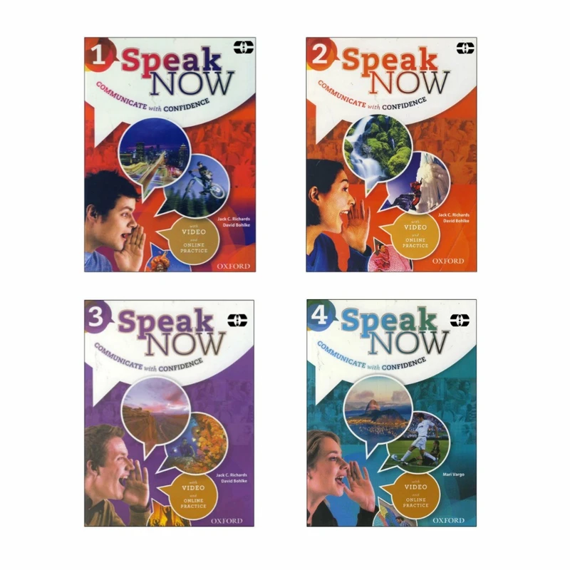 کتاب Speak Now اثر David Bohlke and Jack C.Richards انتشارات سپاهان 4جلدی