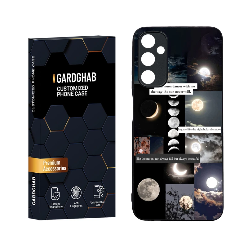 کاور گارد قاب مدل دورژله ای پشت گلس کهکشان مناسب برای گوشی موبایل سامسونگ Galaxy A05s