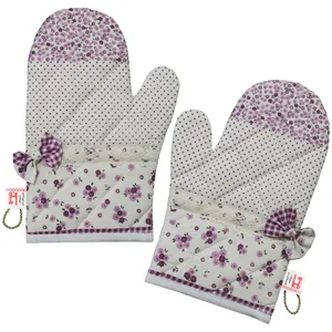 دستکش فر منسوجات خسروشاهی برتر مدل کلاسیک طرح گیتی کد DASK33 بسته 2 عددی