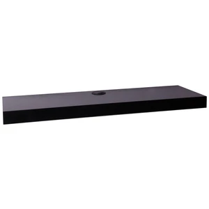 طبقه دیواری تلویزیون خانه پلاس پایه فلزی مشکی 90x30x5