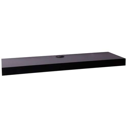 طبقه دیواری تلویزیون خانه پلاس پایه فلزی مشکی 90x30x5