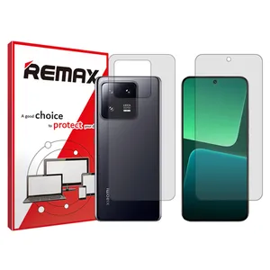 Remax HyGEL model transparent screen protector suitable for Xiaomi 13 mobile phone along with the back protector