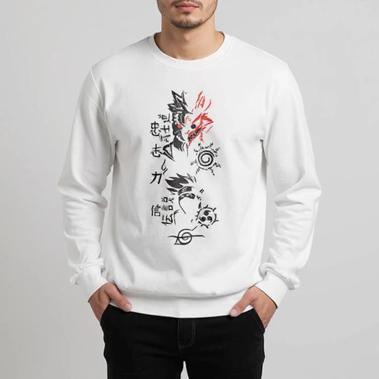 سویشرت مردانه مدل دورس انیمه ای ناراتو