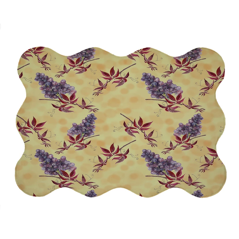 پادری مدل دالبر طرح انگور کد 5886 سایز 80x110 سانتی متر