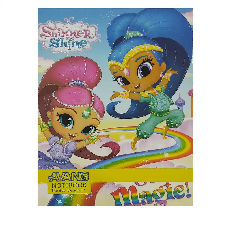 دفتر مشق 50 برگ آونگ مدل شیمر و شاین کد 007