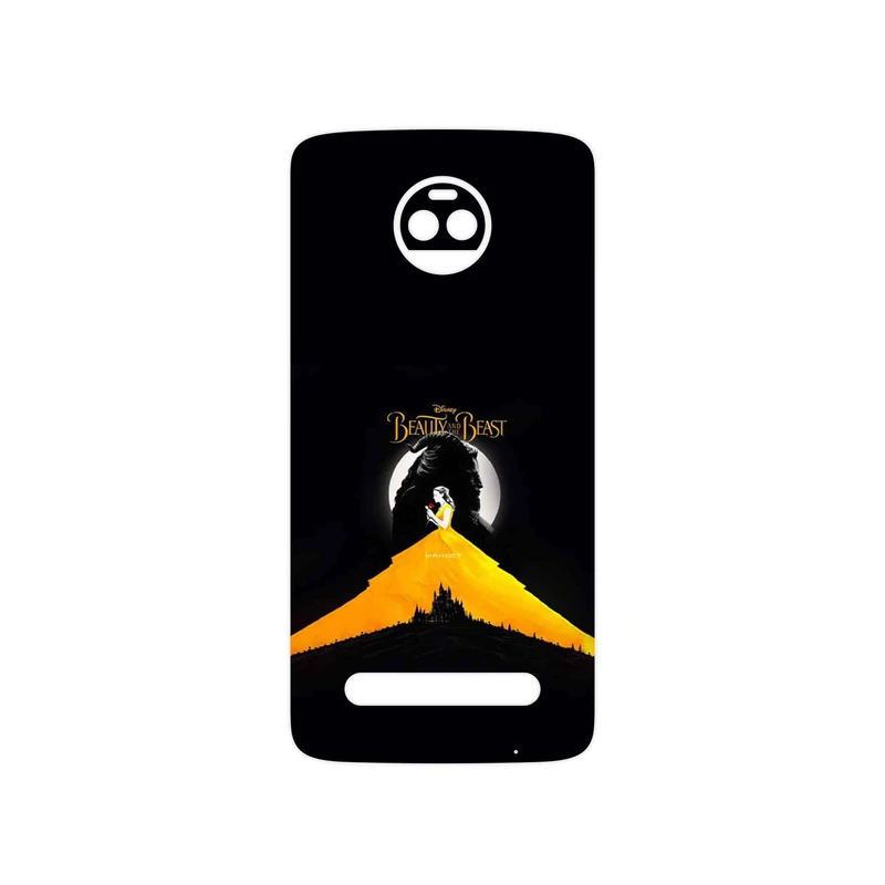 برچسب پوششی ماهوت مدل Beauty and the Beast مناسب برای گوشی موبایل موتورولا Moto Z2 Force