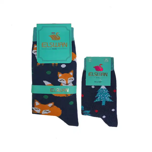 جوراب دخترانه ال سون مدل مادر و کودک کاج کد PH544.2 مجموعه 2 عددی