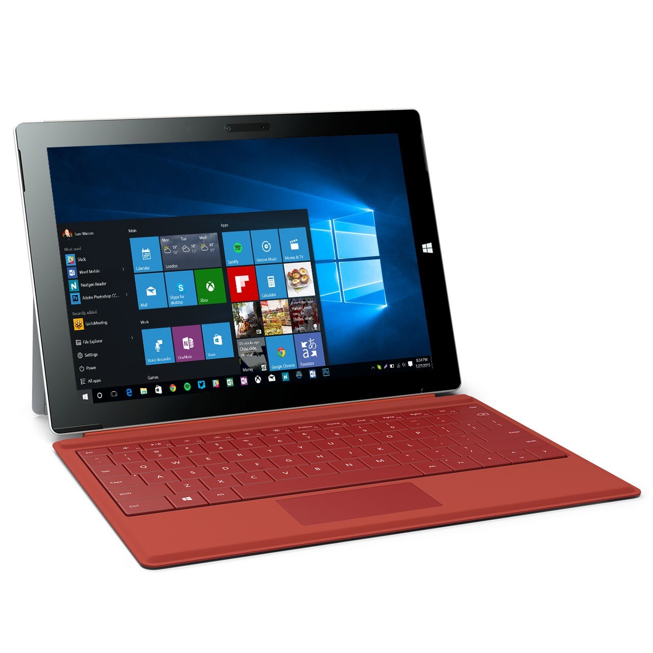 تبلت مایکروسافت مدل  Surface 3 4G - A به همراه کیبورد ظرفیت 128 گیگابایت
