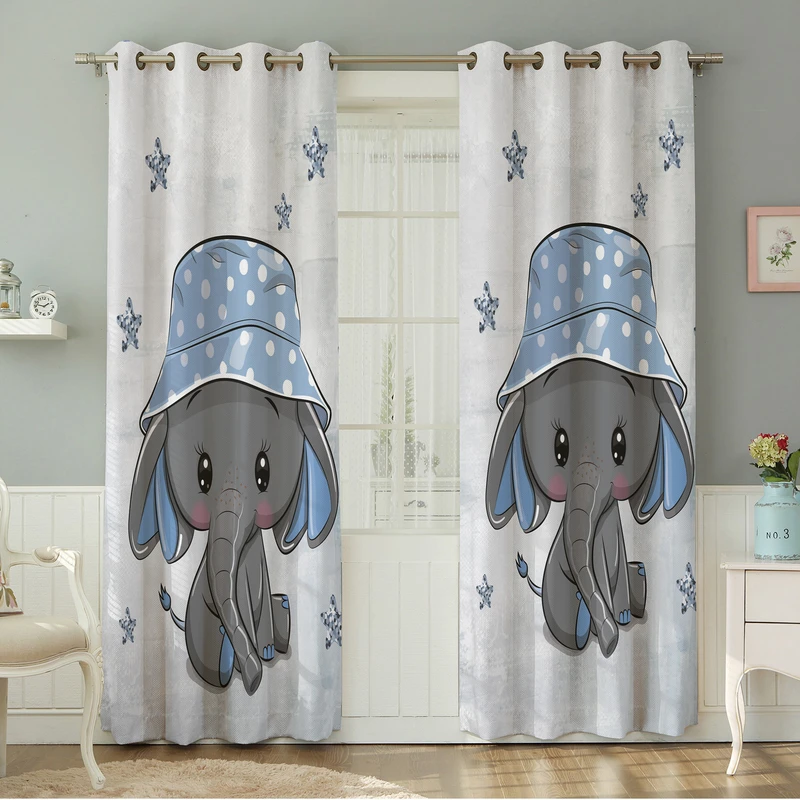 پرده نیروانا طرح کودک   مدل مخمل کد 8279 سایز 140×280 سانتی متر