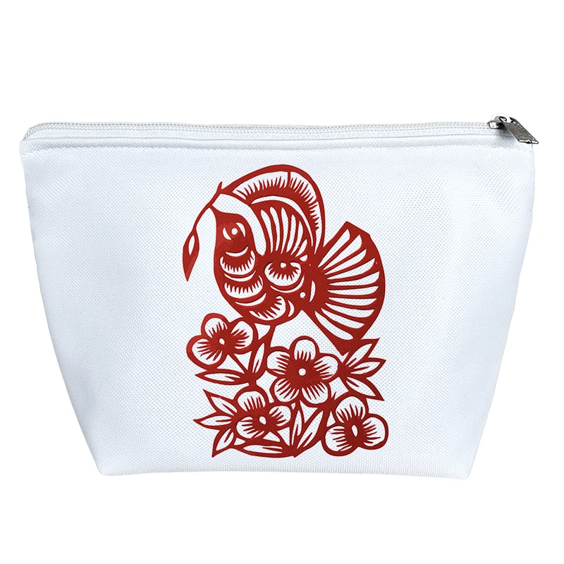 کیف لوازم آرایش دخترانه خندالو مدل نقش پرنده کد 8152