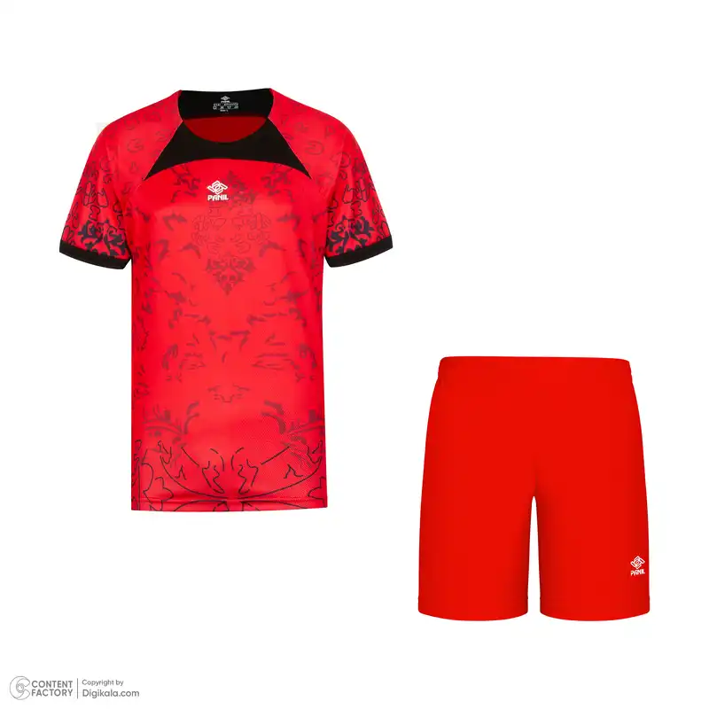 ست تی شرت و شلوارک ورزشی مردانه پانیل کد 1111R