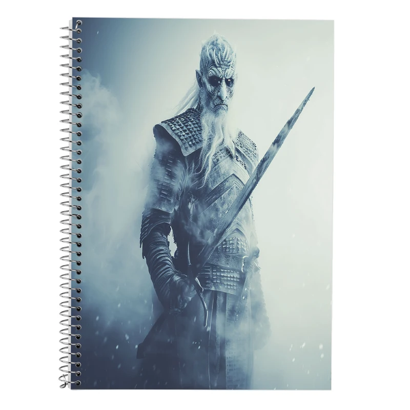 دفتر زبان 50 برگ مدوپد مدل سه خط طرح بازی تاج و تخت GOT کد DF14349