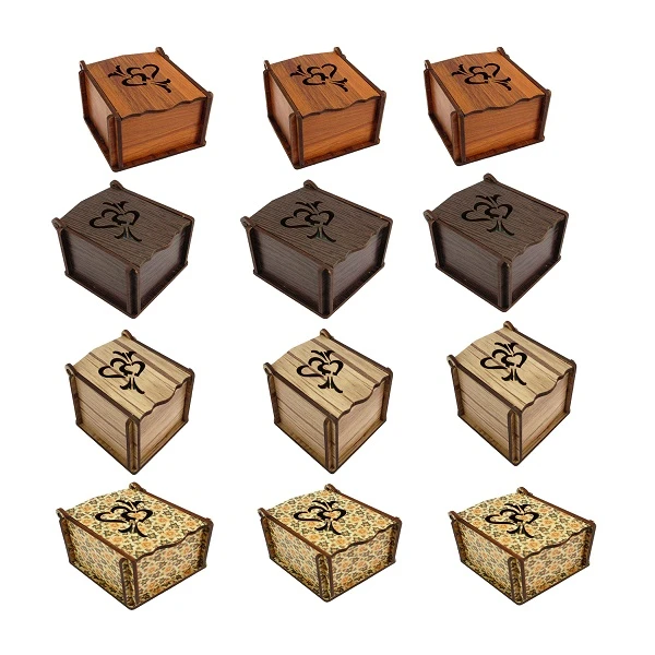 جعبه انگشتر پارلا گوهر کد 3372 مجموعه 12 عددی