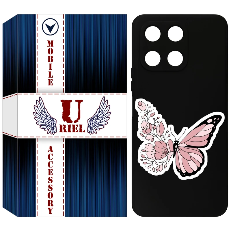 کاور یوریل مدل KSH کد 98 طرح پروانه مناسب برای گوشی موبایل آنر X6A / X6A Plus
