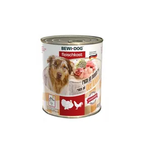 کنسرو سگ بوی داگ مدل rich in poultry وزن 800 گرم 