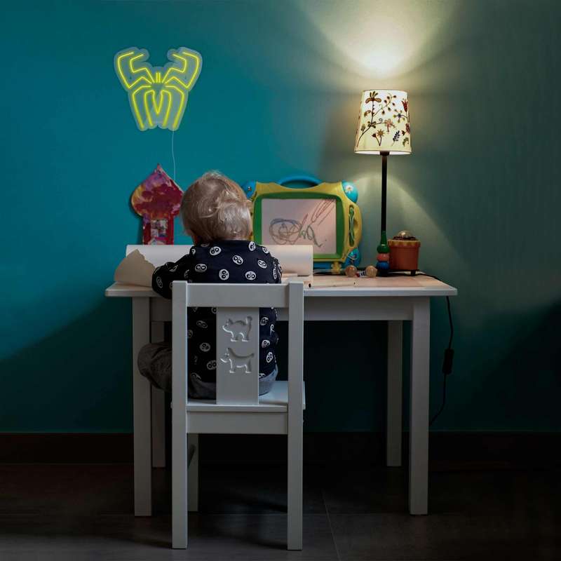 چراغ دیواری نئون دیزاین طرح Spider-GL_YL