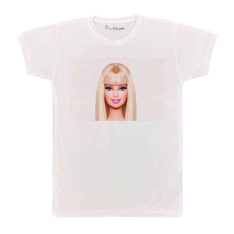 تی شرت بچگانه پرمانه طرح باربی کد pmt.3998