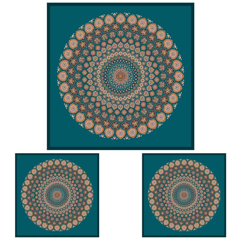 ست رومیزی سه تکه طرح سنتی کد 1400110