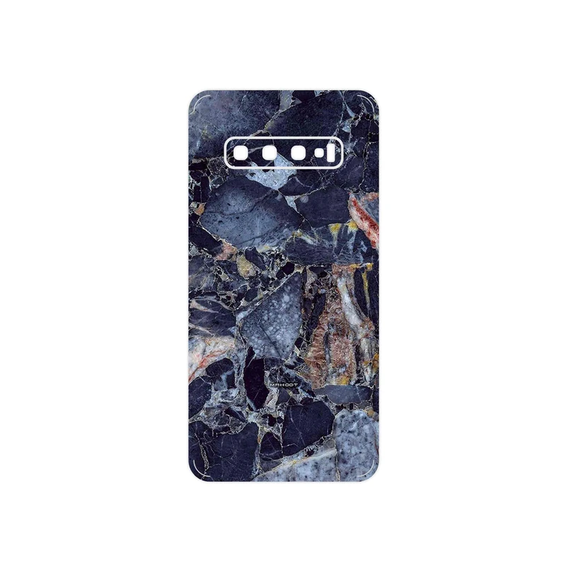 برچسب پوششی ماهوت مدل Broken black marble مناسب برای گوشی موبایل سامسونگ Galaxy S10