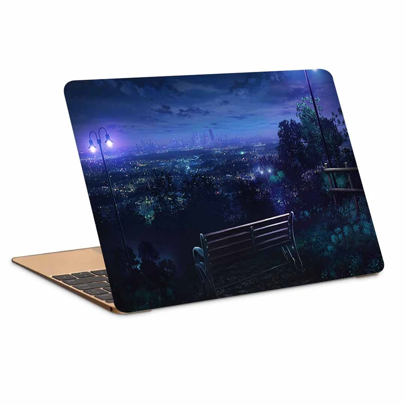 استیکر لپ تاپ طرح bench night city overview کد p-1025 مناسب برای لپ تاپ 15.6 اینچ