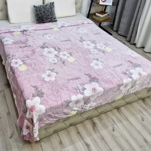 پتو مدل شبنما طرح گل سایز 210x220 سانتی متر