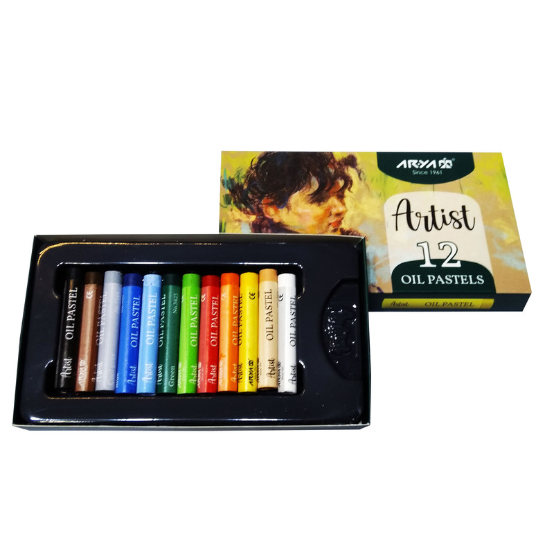 پاستل 12 رنگ آریا مدل ARTIST کد 2601