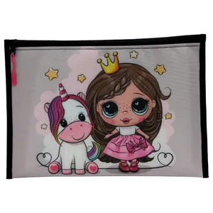 پوشه مدل زیپ دار طرح پرنسس و تک شاخ