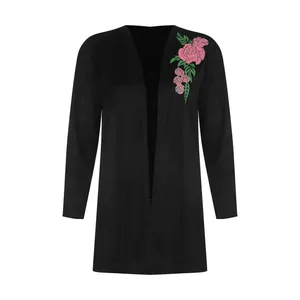 مانتو زنانه مدل گل کد PIN رنگ مشکی