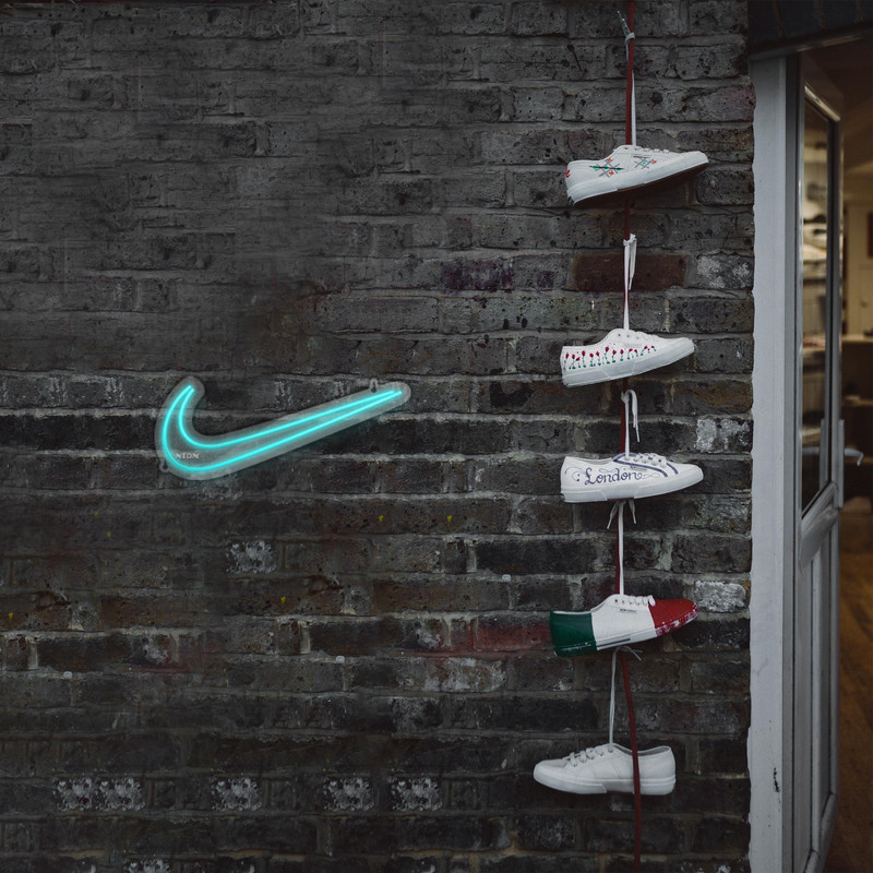 چراغ دیواری نئون دیزاین طرح Nike_TBL
