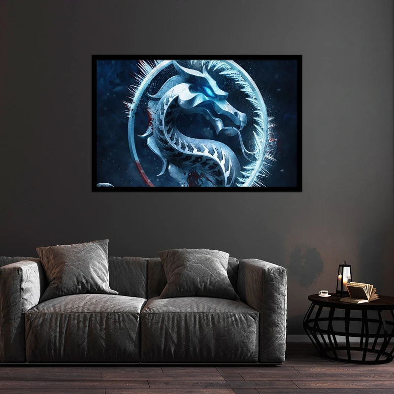 تابلو بکلیت طرح لوگوی مورتال کمبت مدل B-bu2073