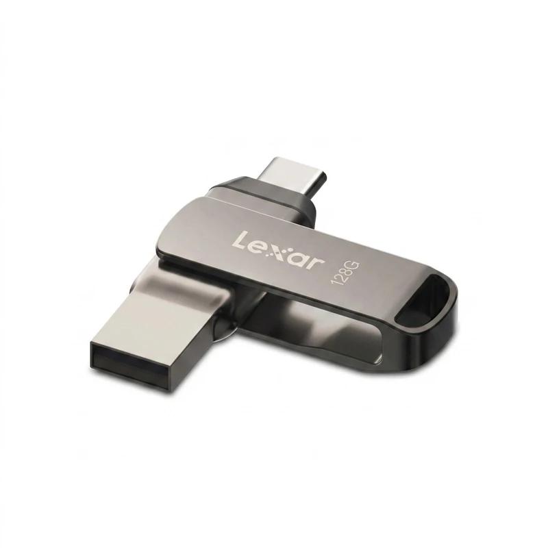 فلش مموری لکسار مدل Dual Drive D400 ظرفیت 128 گیگابایت با رابط USB 3.2