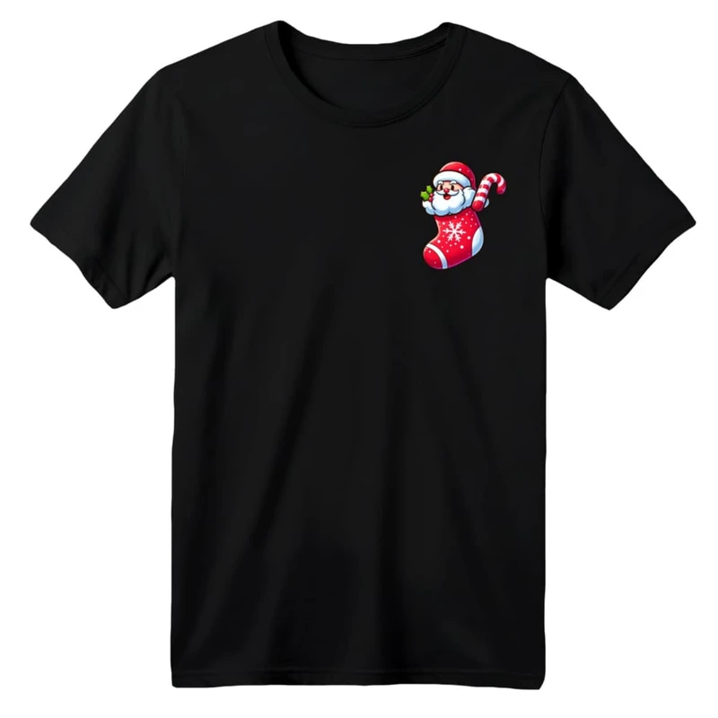 تی شرت آستین کوتاه بچگانه مدل بابانوئل کریسمس کد 25