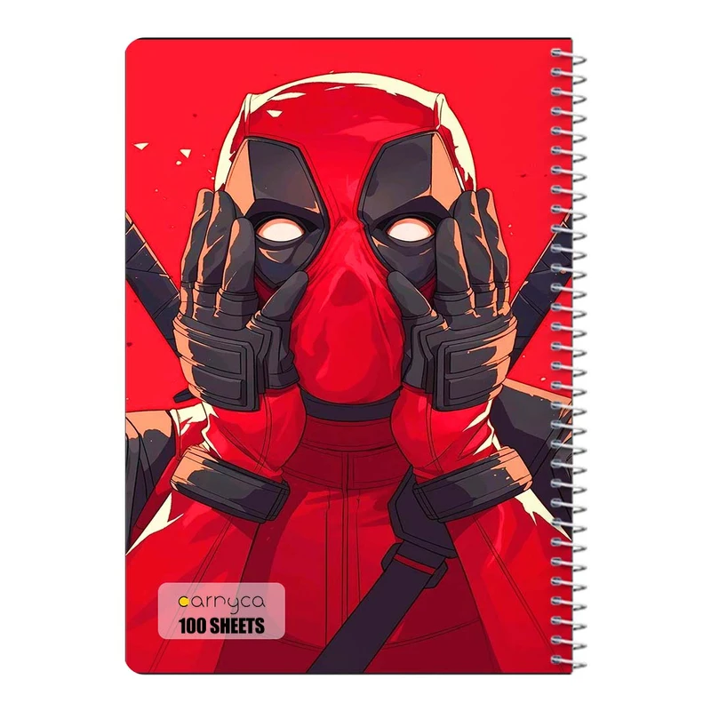 دفتر مشق 100 برگ سیمی کارنیکا طرح ددپول Deadpool کد 22232