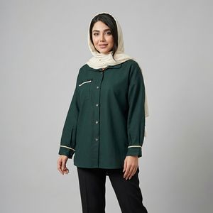 مانتو شومیزی روی باسن زنانه مدل یراق دار کد 93