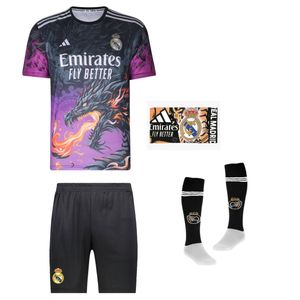ست 4 تکه لباس ورزشی پسرانه مدل دراگون رئال مادرید طرح امباپه 2026bn