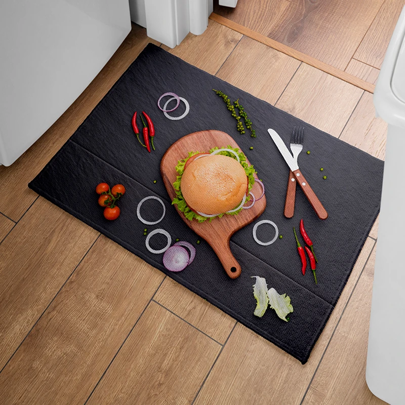 پادری  مدل  مخمل  طرح  آشپزخونه کد PD067  سایز  50x80 سانتی متر