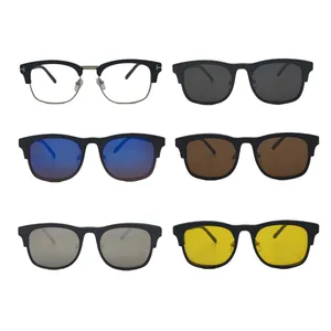 فریم عینک طبی کلاب مستر مدل 2273A به همراه ۵کاور آفتابی مجموعه ۶عددی