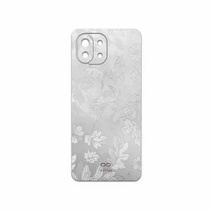 MAHOOT Silver-Wildflower Cover Sticker for Xiaomi 11 Lite 5G NE