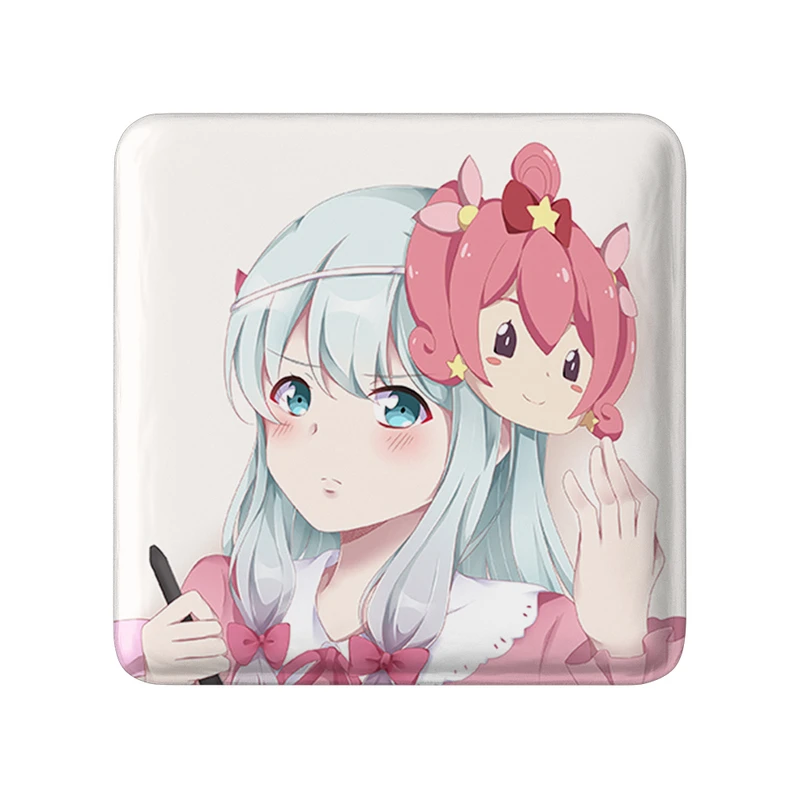 مگنت خندالو طرح ساگیری انیمه ارومانگا سنسی Eromanga Sensei  مدل مربعی کد 22610