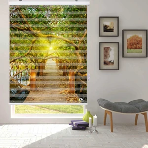 پرده زبرا زیو مدل L5063 سایز 100x200 سانتی متر