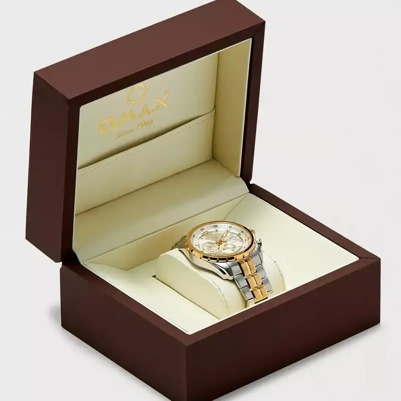 ساعت مچی عقربه‌ای مردانه مکانیکی کرنوگراف اوماکس مدل  OAEM001T6TI