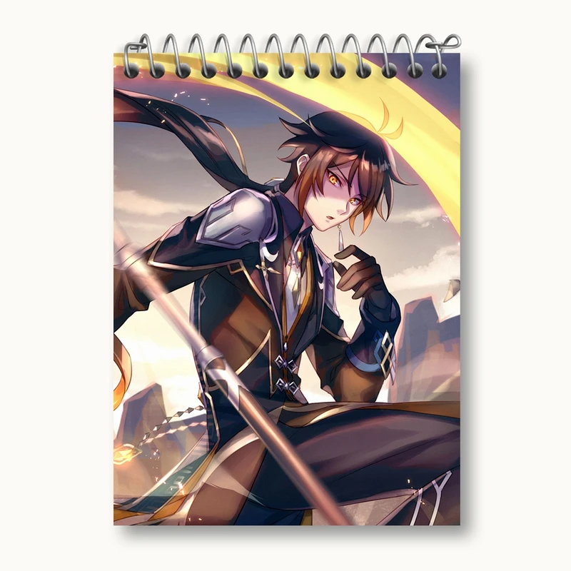 دفتر یادداشت 50 برگ خندالو مدل بازی گنشین ایمپکت Genshin Impact کد 24624