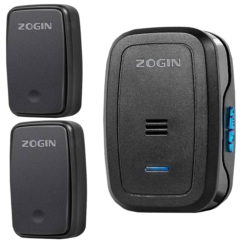 زنگ بی سیم زوگین مدل NN24Black به همراه دو شستی