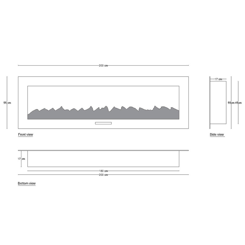 شومینه دیواری برقی شومینه بیستون مدل D.Z_200_T_L4.bs