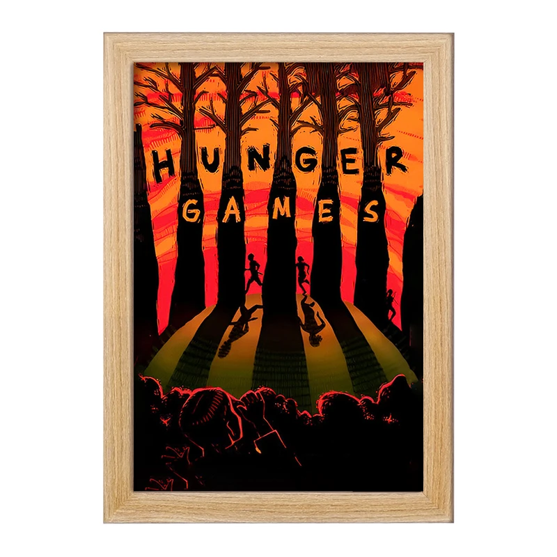 تابلو خندالو مدل بازی‌های گرسنگی (The Hunger Games) کد F8659