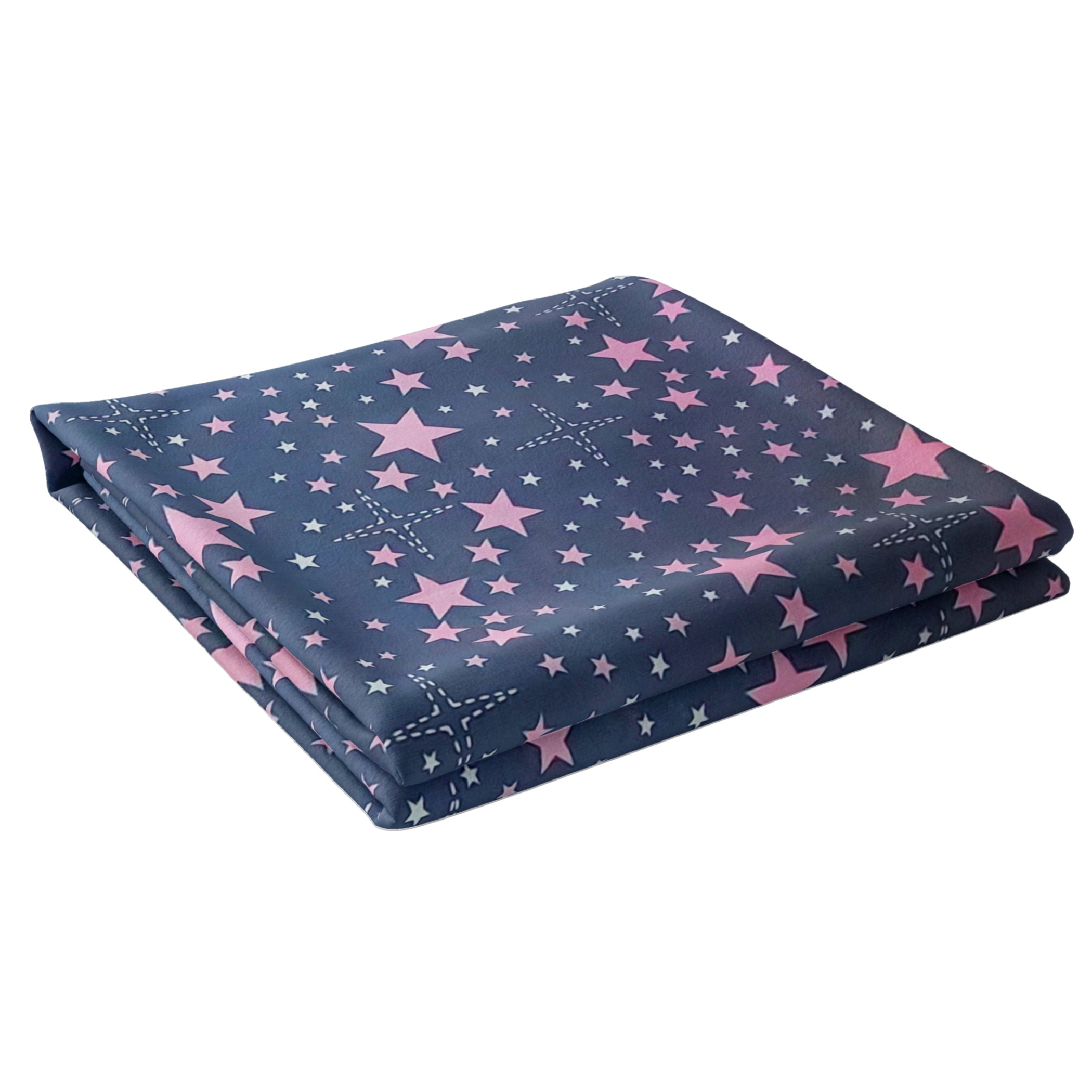 ملحفه مدل روانداز طرح ستاره یک نفره سایز 140×200 سانتی متر