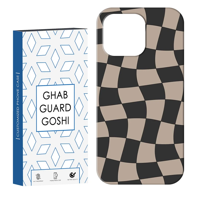 کاور قاب گارد گوشی طرح شطرنجی کد Dimo-476 مناسب برای گوشی موبایل اپل IPHONE 16 PRO   