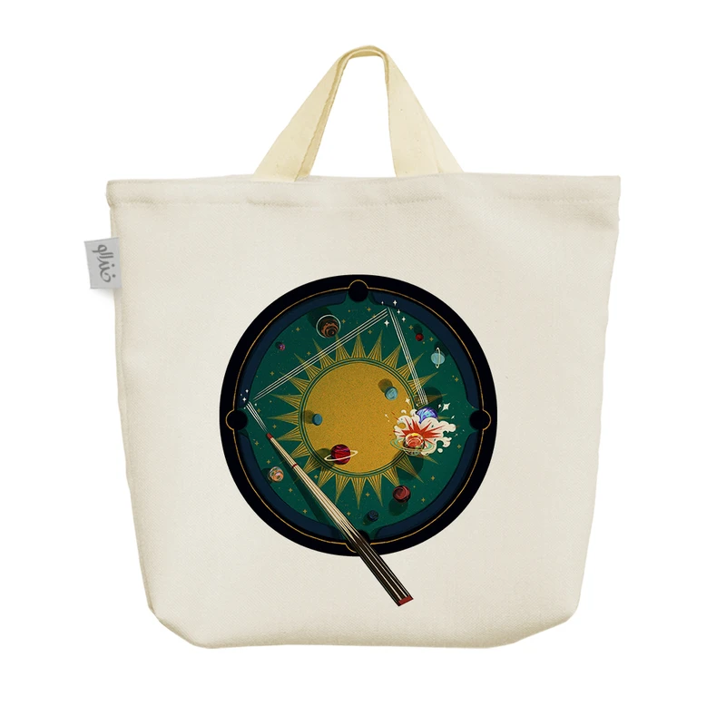 ساک خرید خندالو مدل بیلیارد کهکشانی کد H1868