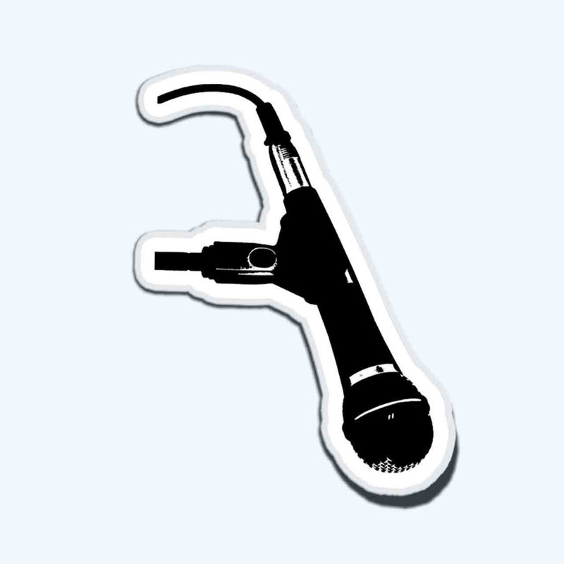 استیکر لپ تاپ طرح Mic Spiral  کد ST1224