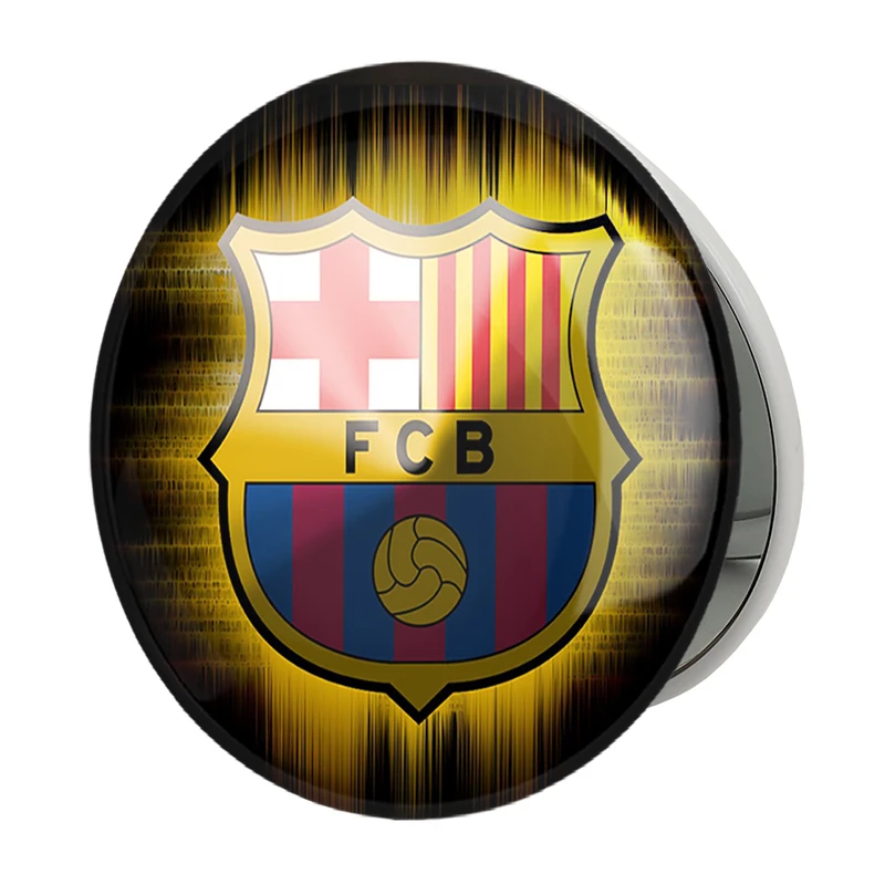 آینه جیبی خندالو طرح باشگاه بارسلونا مدل تاشو کد 26259 